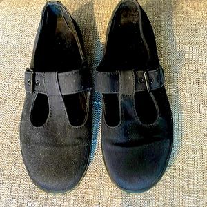 Dr. Martens Woolwich Mary Jane Flat Thick Canvas Shoes